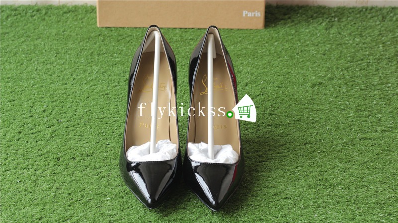 Christian Louboutin Black Leather High Heel 10cm